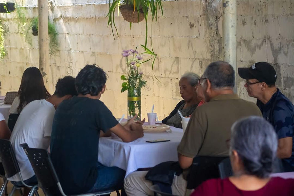 As part of our fellowship, we shared a delicious and healthy meal.