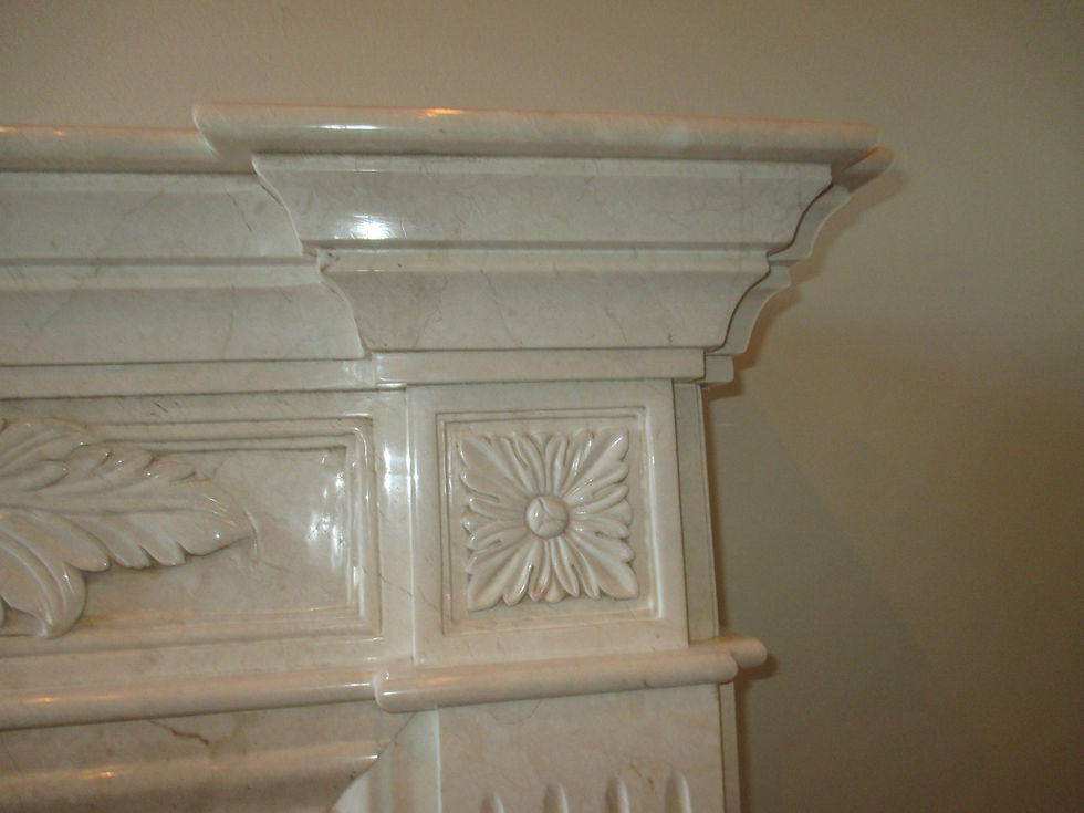 Thumbnail: White Marble Fireplace Surround