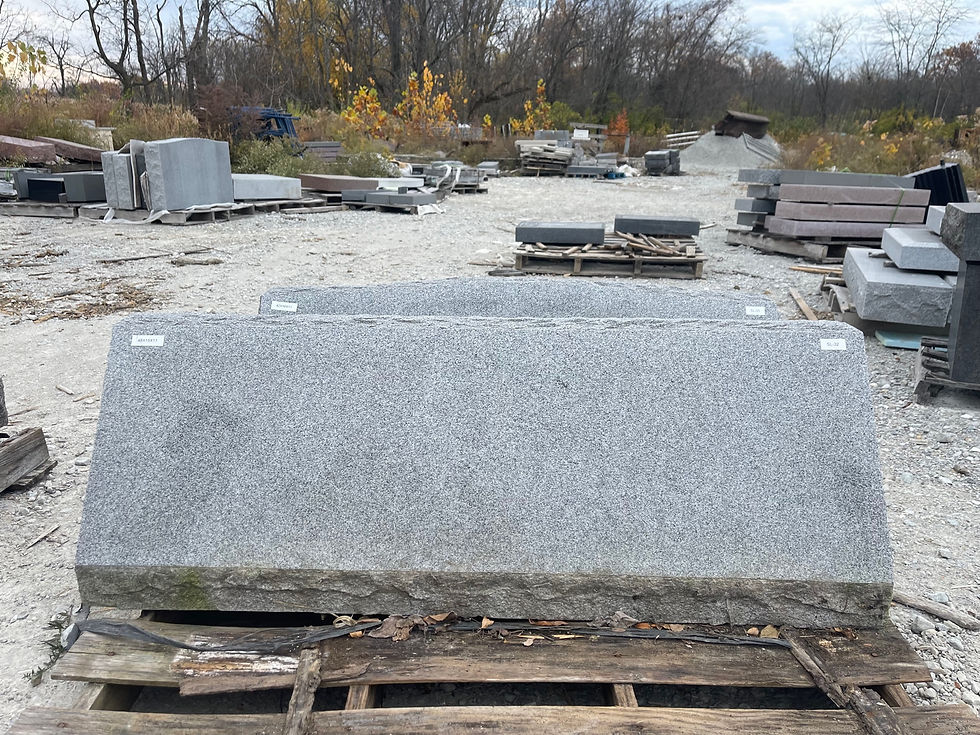 Thumbnail: Gray Granite Serpentine Slant Headstone (Front View) 48x15x11 SL-32