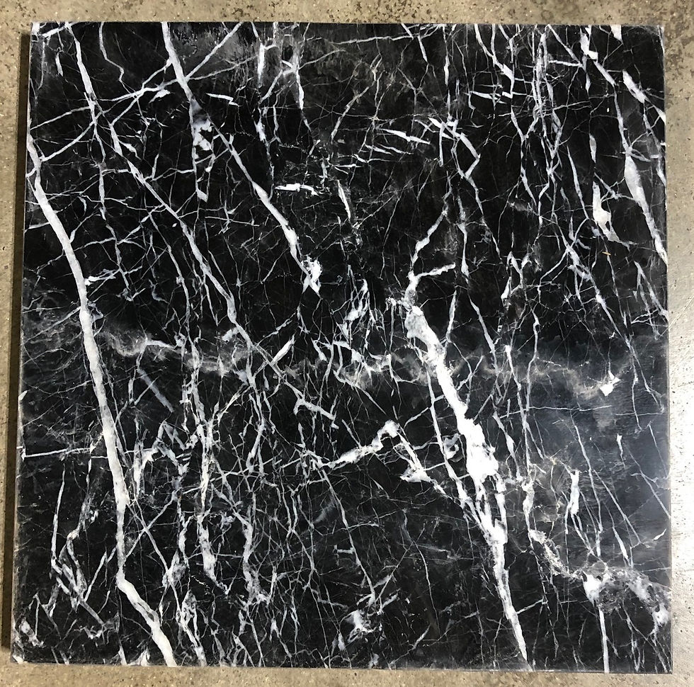 Thumbnail: 12x12 String Theory Black Marble Tile