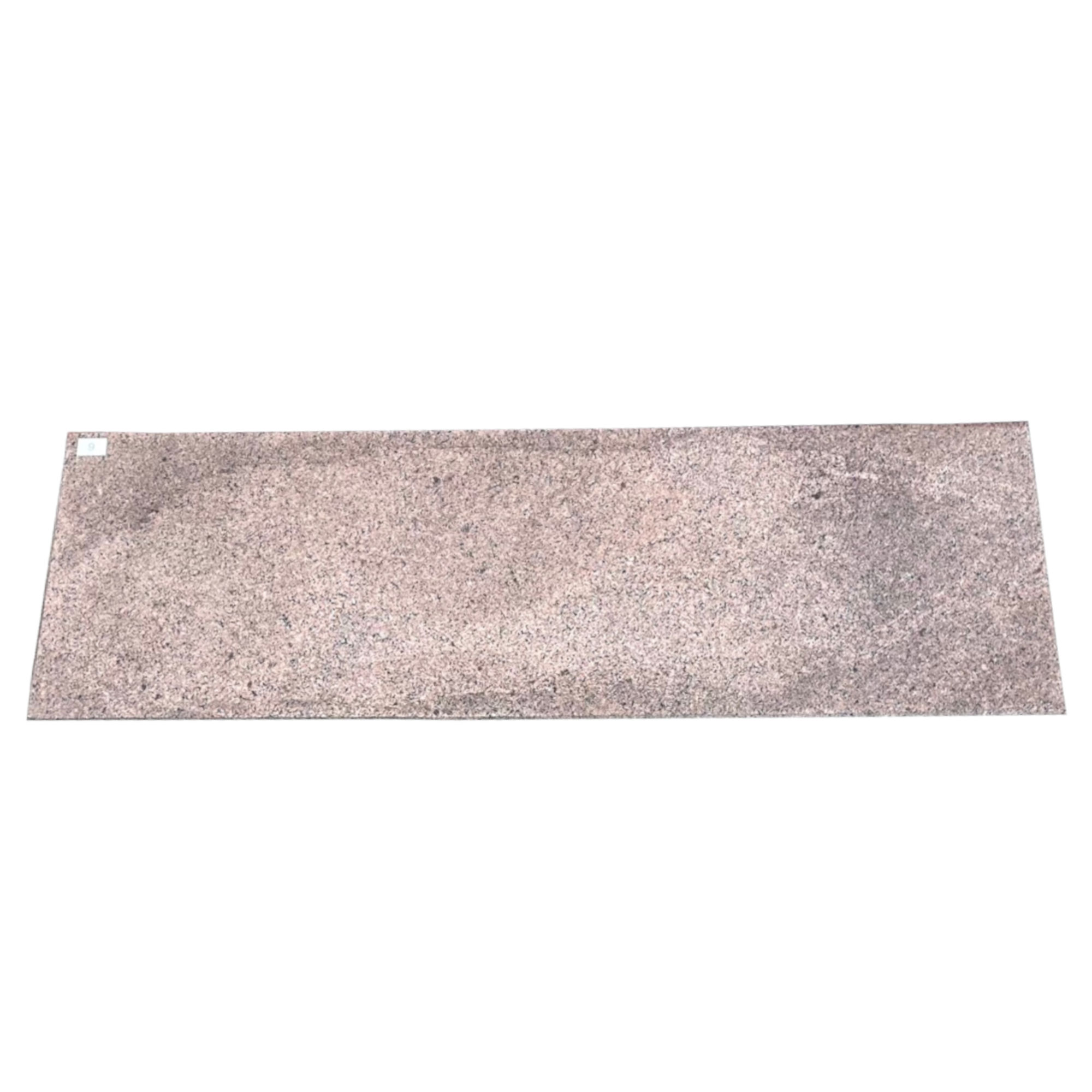 Colonial Pink Double Granite Cemetery Single Grass Marker DGM-9