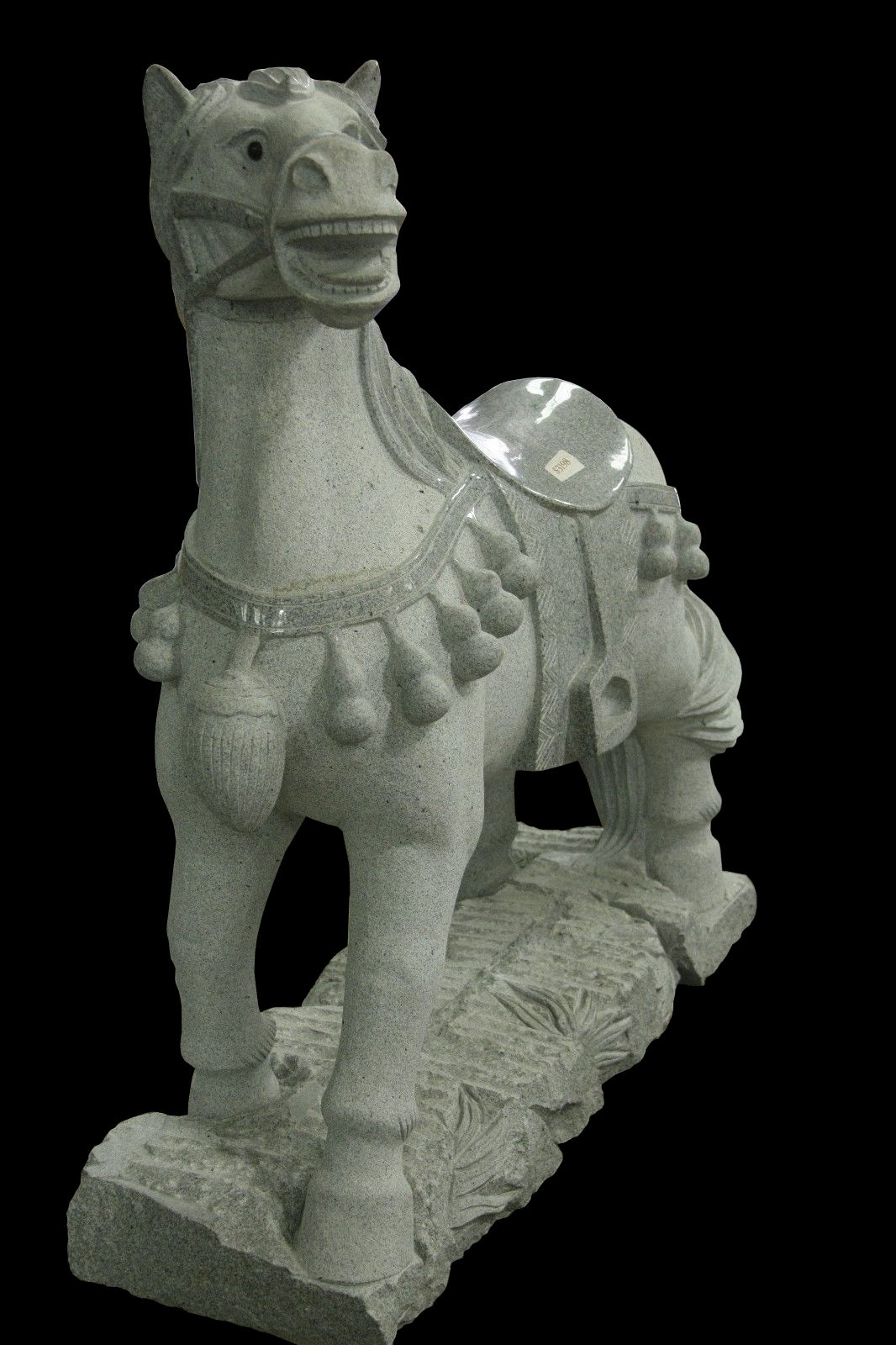 Charcoal Gray Granite Horse Sculpture