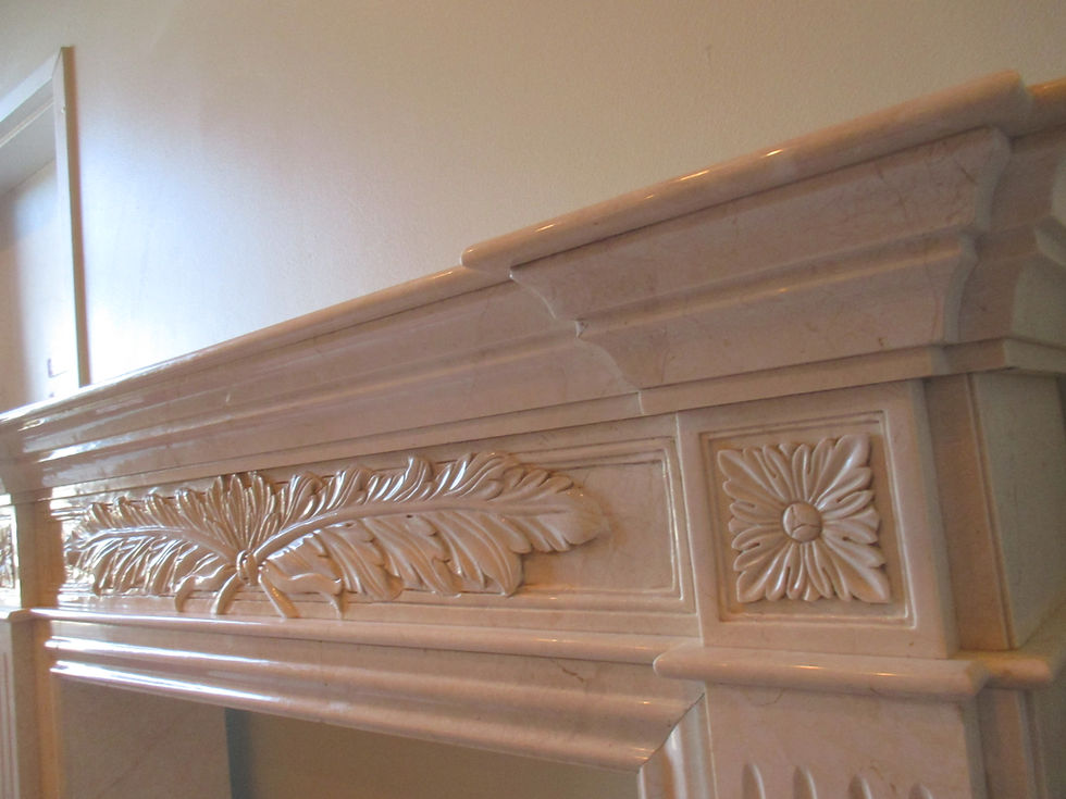 Thumbnail: White Marble Fireplace Surround