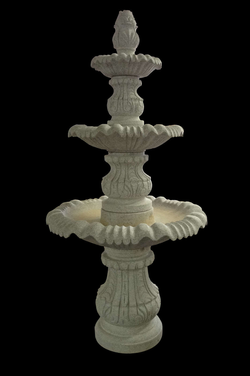 Gray Granite 3 (Three) Tier Fountain
