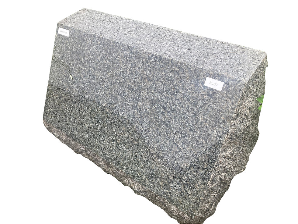 Thumbnail: Semi-Gray Granite Western Slant Headstone Monument  24x14x10 SL-37