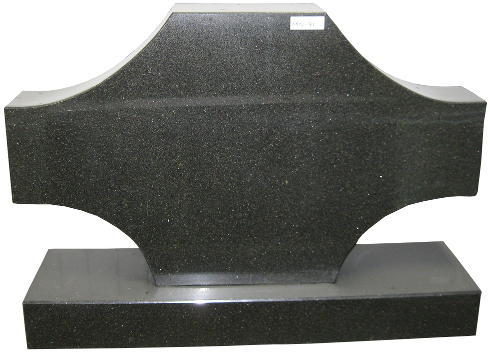 Thumbnail: Black Galaxy Granite Monument Headstone MN-91
