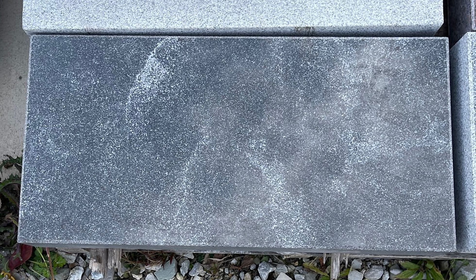 Thumbnail: Stardust Black Granite Cemetery Single Grass Marker SGM-22