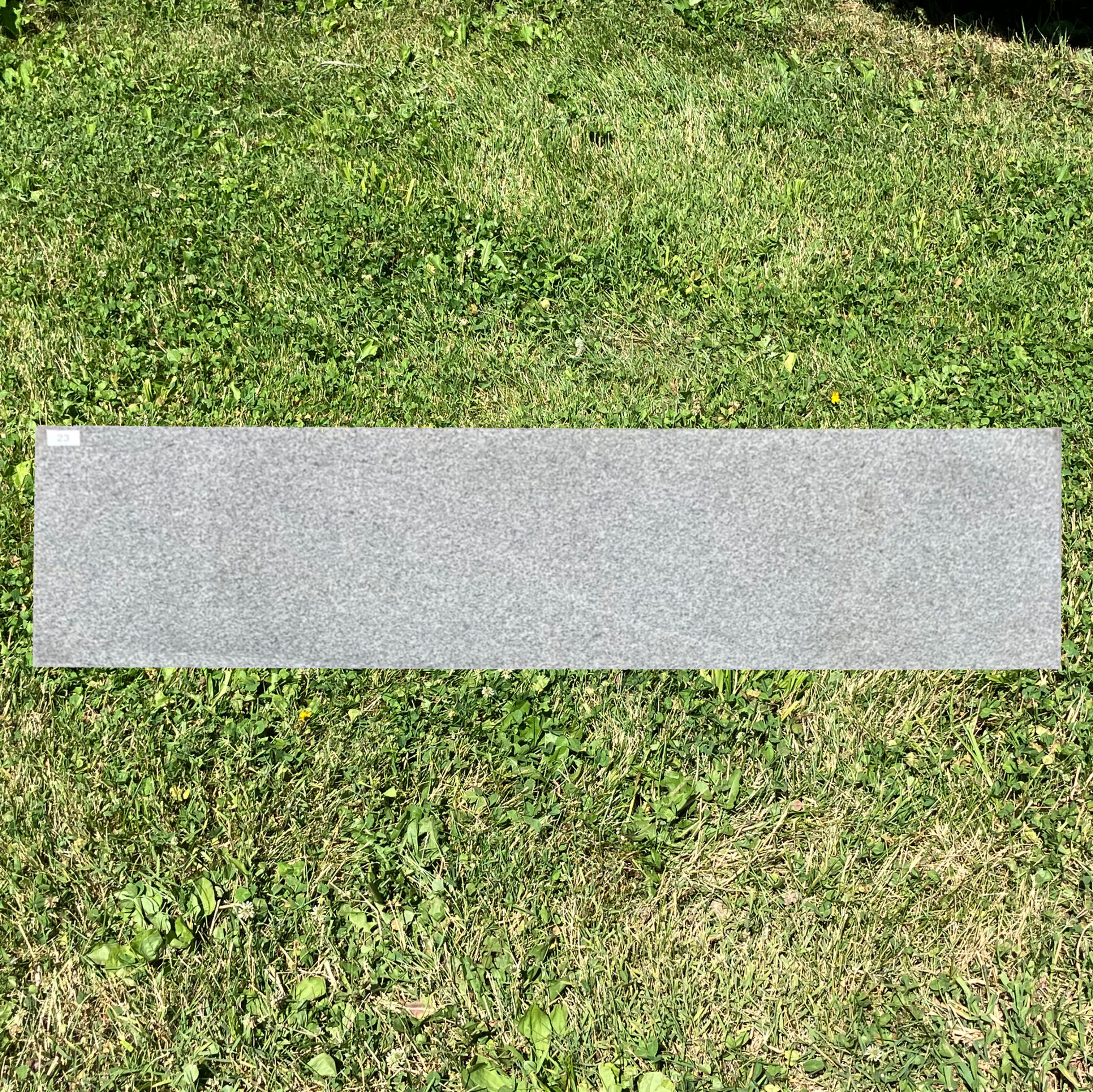 Gray Granite Cemetery Double Grass Marker GM-68