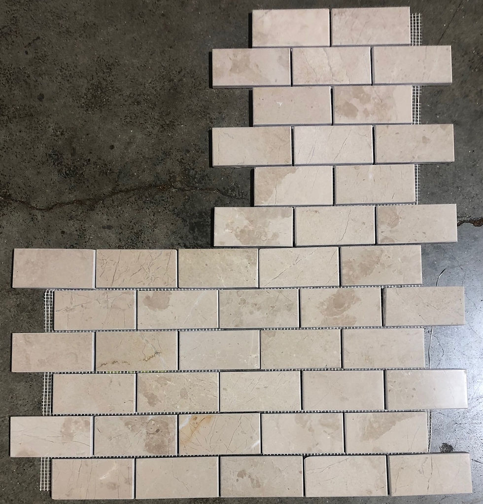 Thumbnail: Cream Marble Subway Backsplash 2x4 Tile