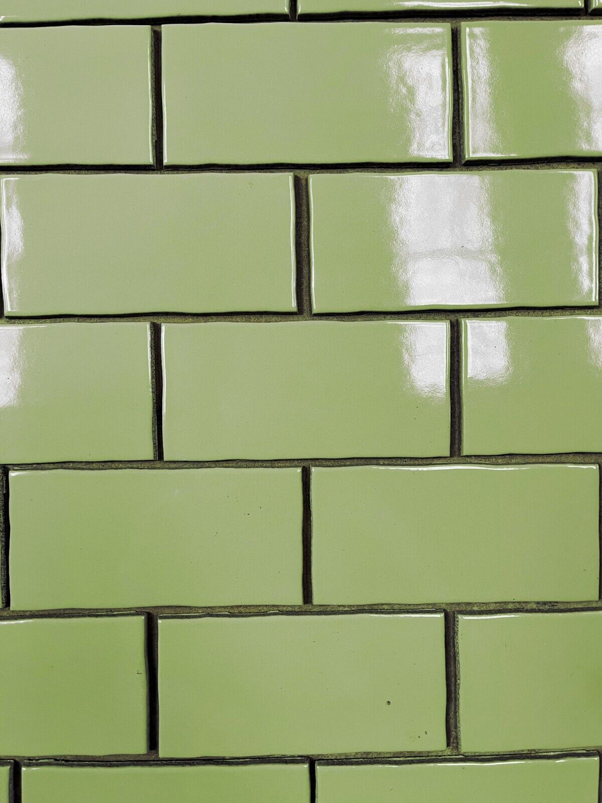 3x6 Sage Green Shiny Subway Ceramic Summitville Tile C#255