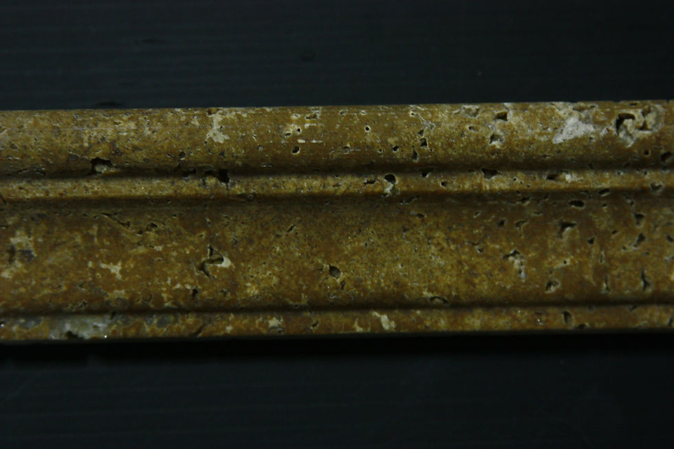 Thumbnail: 12" Noche Travertine Chair Rail Tile Molding
