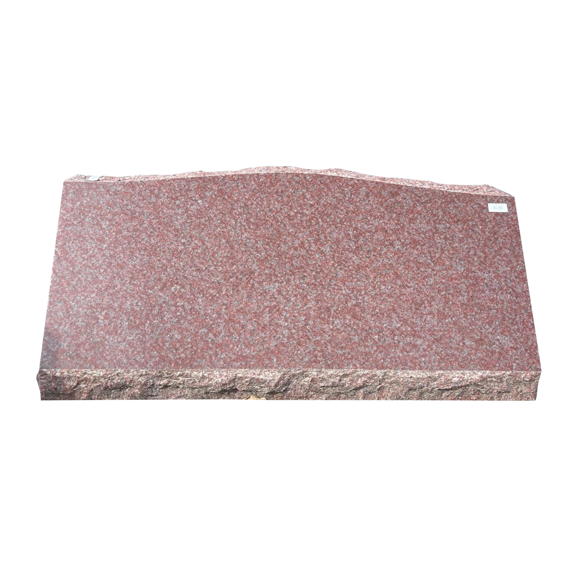 Red Granite Serpentine Slant Headstone SL-39