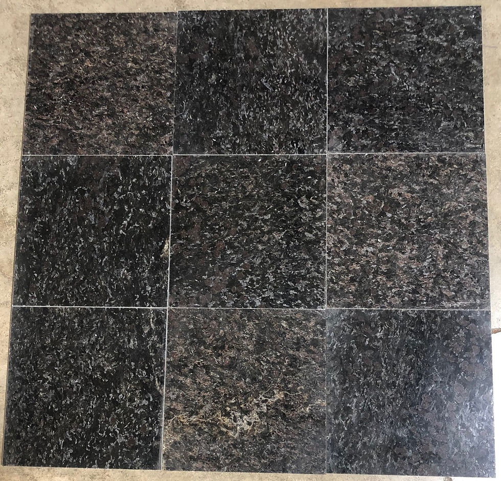 Thumbnail: 12x12 Midnight Rose Granite Floor Backsplash Tile