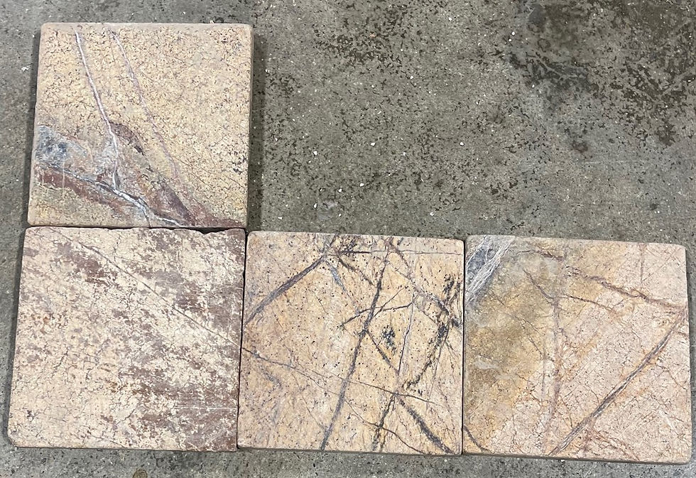 Thumbnail: Brown Rainforest 4x4 Natural Stone Backsplash Tile