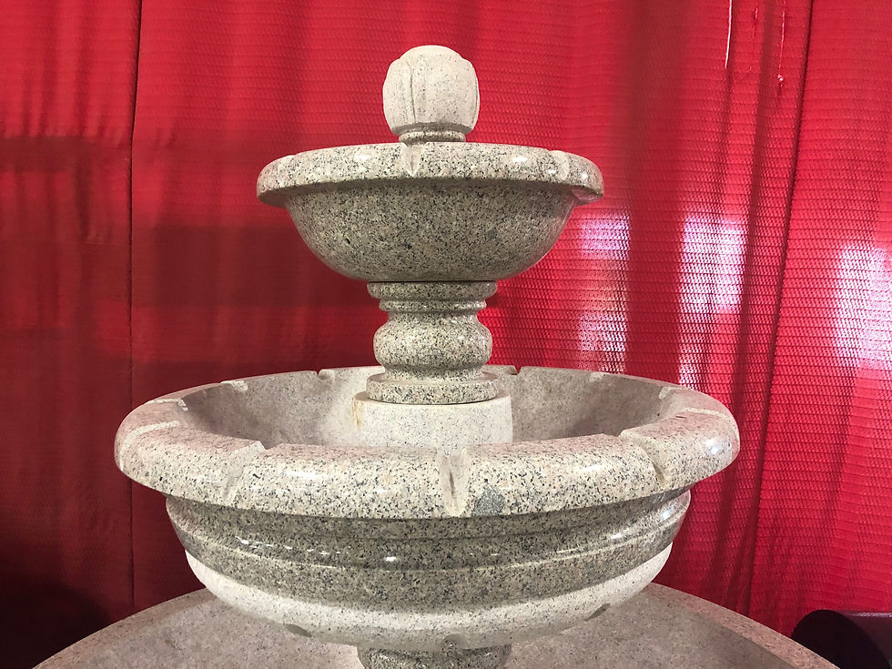 Thumbnail: Gray Granite 3 (Three) Tier Fountain