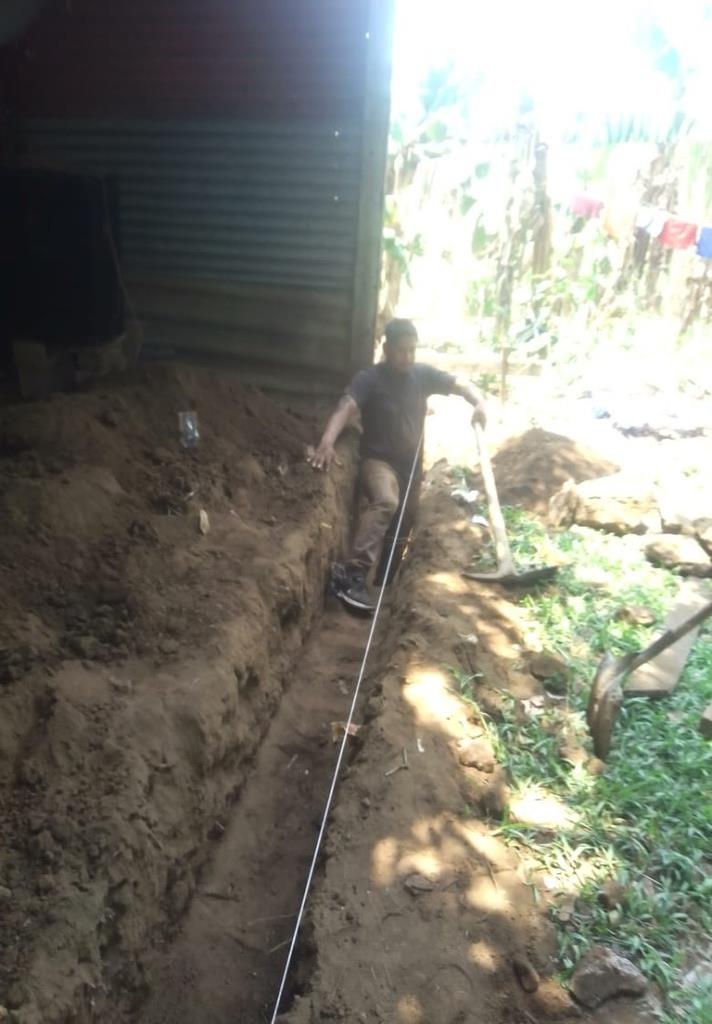 On Sunday, April 30 we started, by faith, digging footings and grade beams.