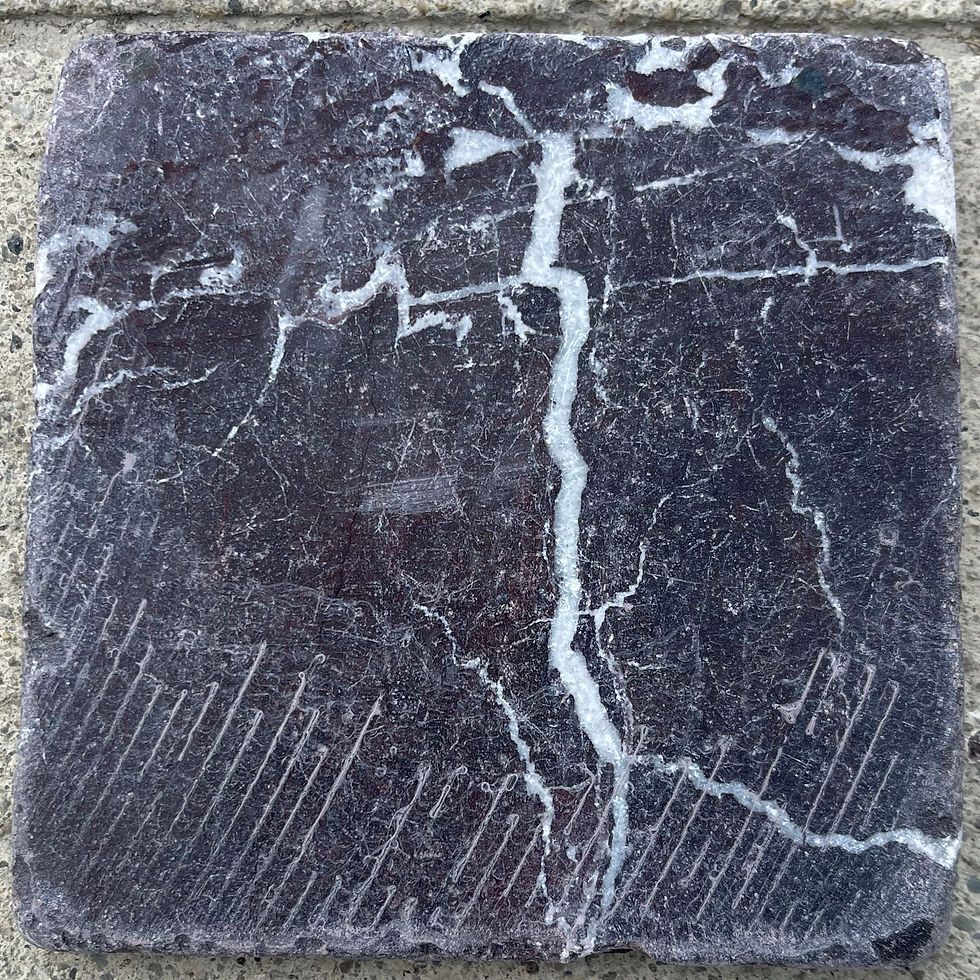 Thumbnail: 4x4 Rosso Levanto Natural Stone Wall Floor Backsplash Tile
