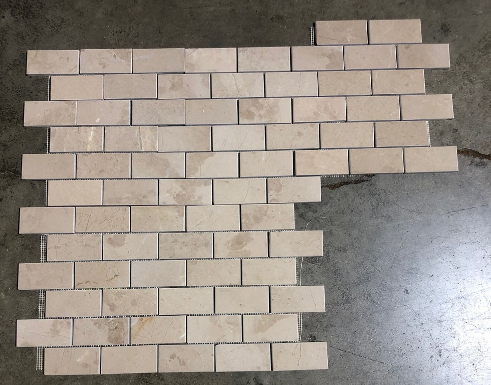 Thumbnail: Cream Marble Subway Backsplash 2x4 Tile