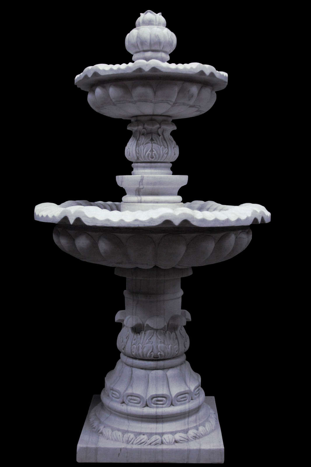 Cararra White Marble Fountain