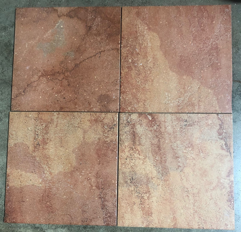 Thumbnail: 12x12 Magma Red Orange Ceramic Floor Tile