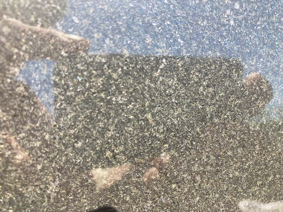 Thumbnail: Black Granite Slant Monument Headstone Up Close Color View 42x16x10 SL-18