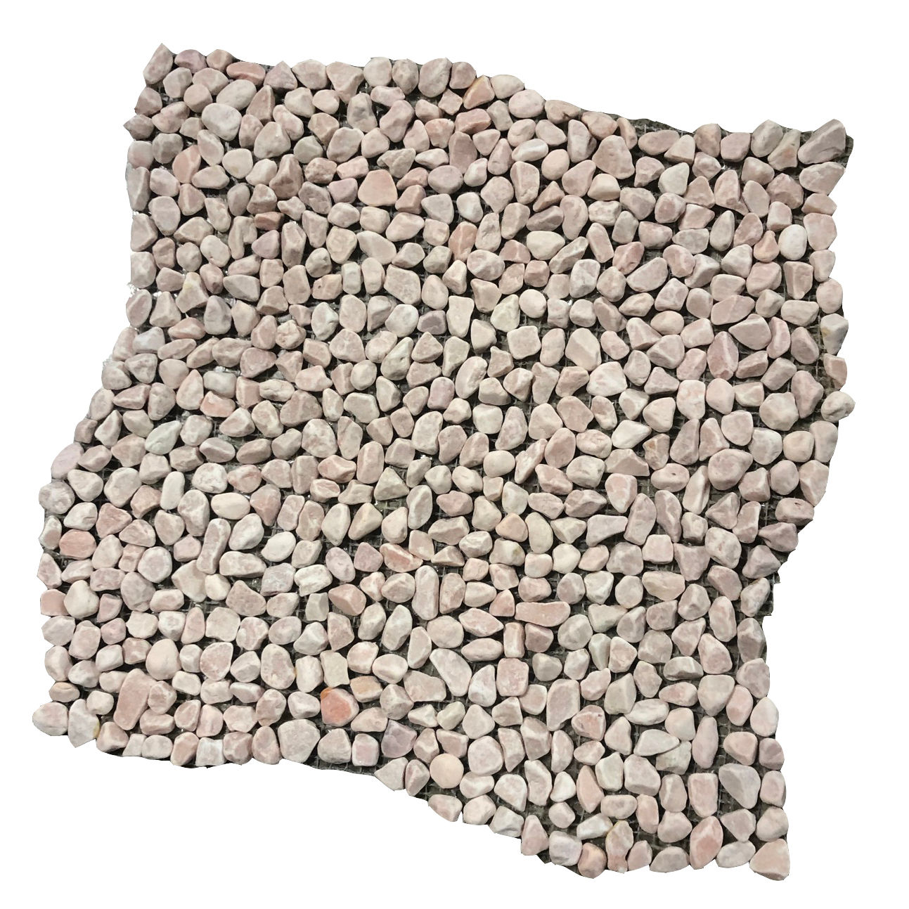 12" x 12" Pink Rose Micro Pebble Natural Stone Tile T-18