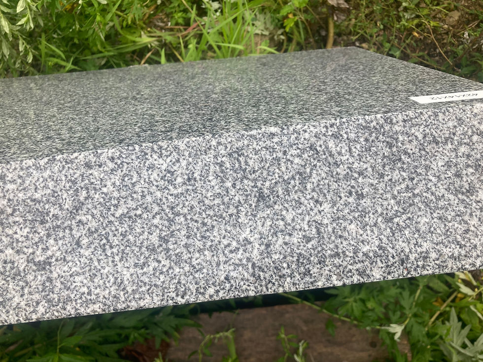 Thumbnail: Gray Granite Serpentine Slant Monument Headstone 42x14x12 SL-36