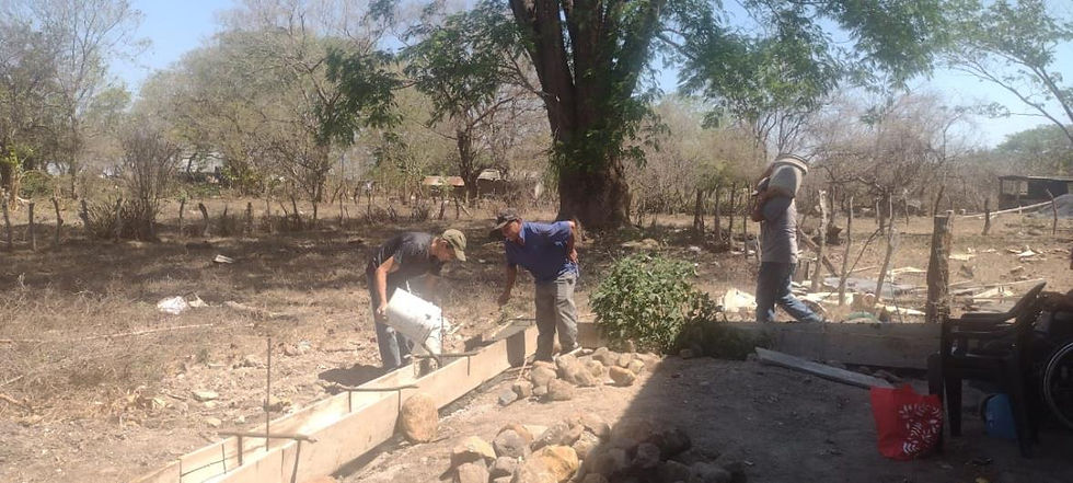 Hello brothers and sisters. We are grateful to God for all the work we have accomplished. Over the last
few days, we have acquired materials for the electrical work and the septic tank. Additionally, we are
preparing the foundation for the fence.