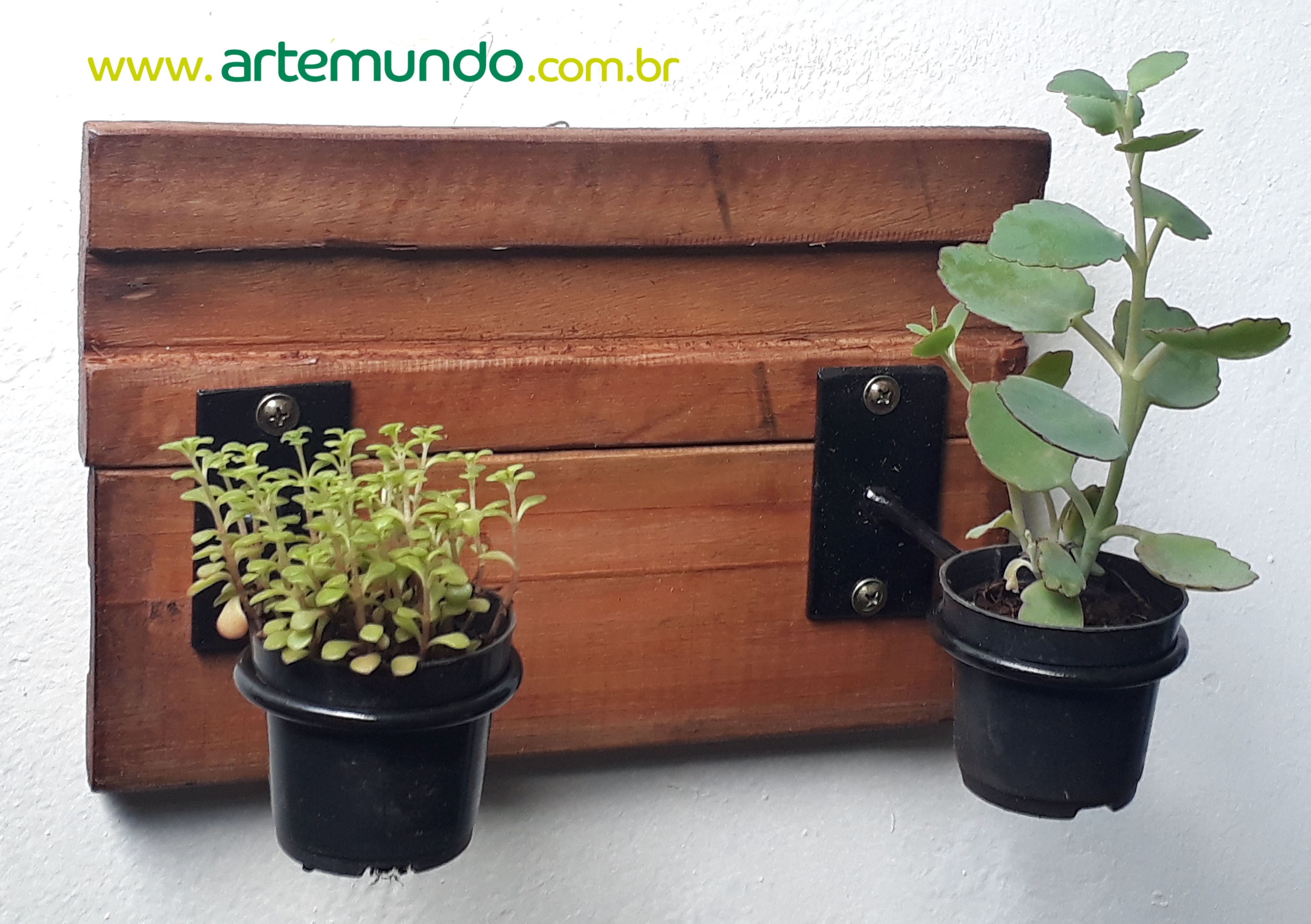 Suporte 2 vasos pequenos R$ 25,00
