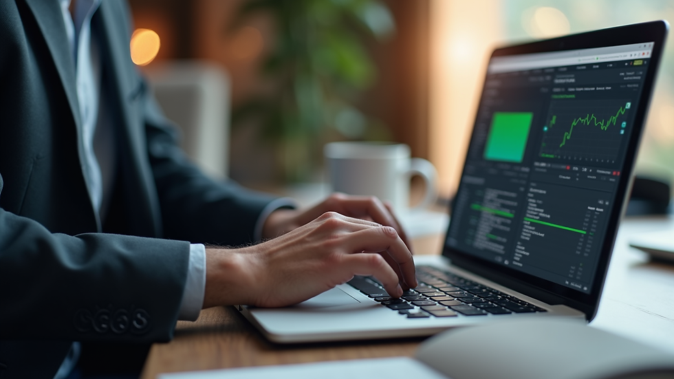 Close-up view of a developer optimizing website performance on a laptop