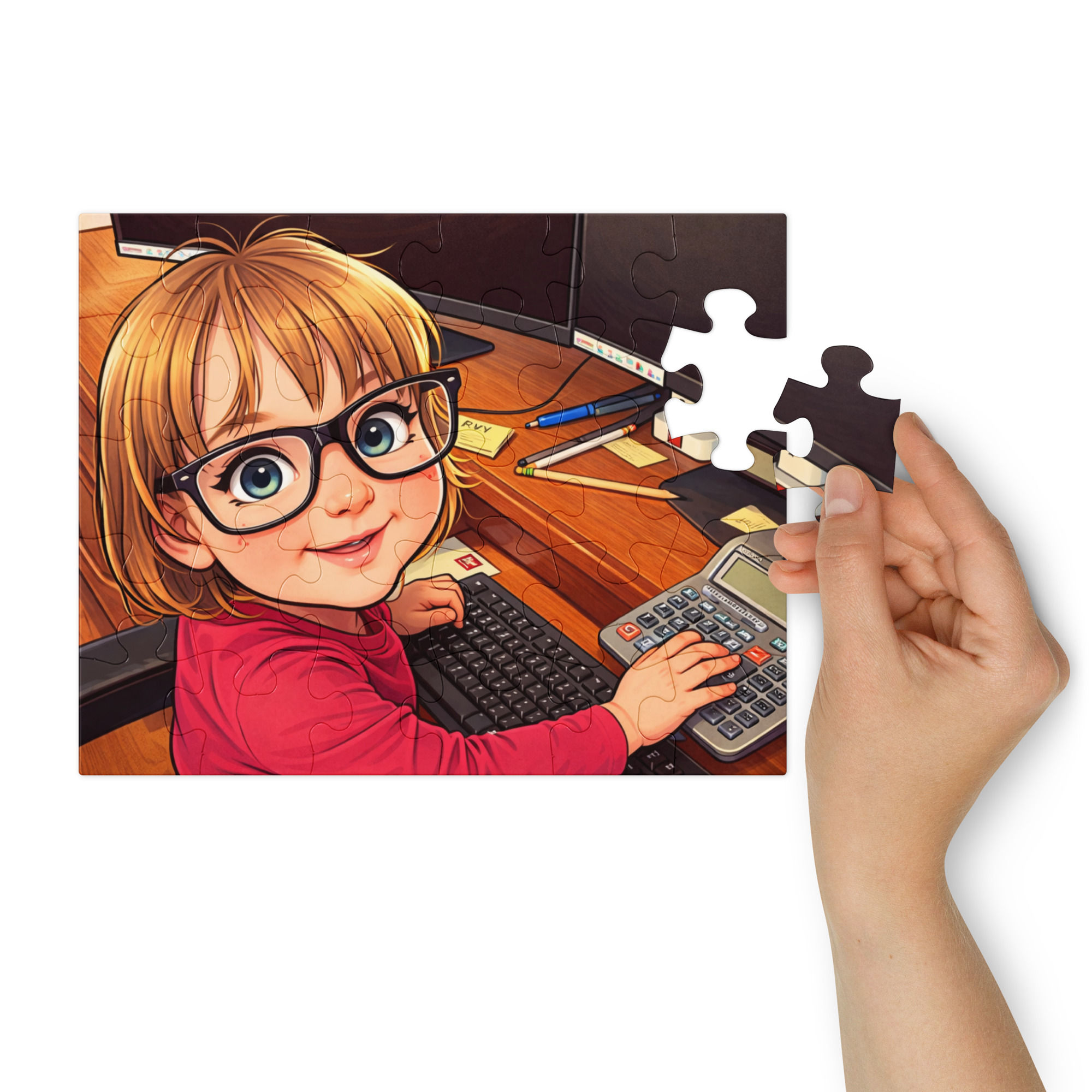 Lil’ Tax Pro Jigsaw puzzle with tin