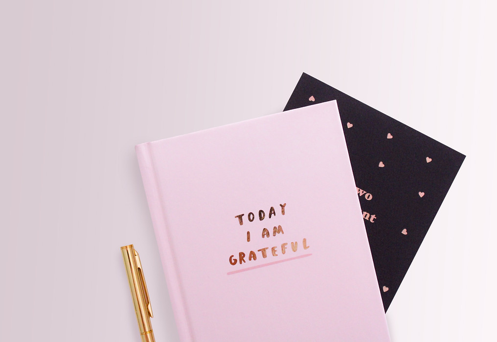 Pink Gratitude Notebook