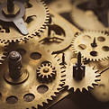 Engrenagens em close-up