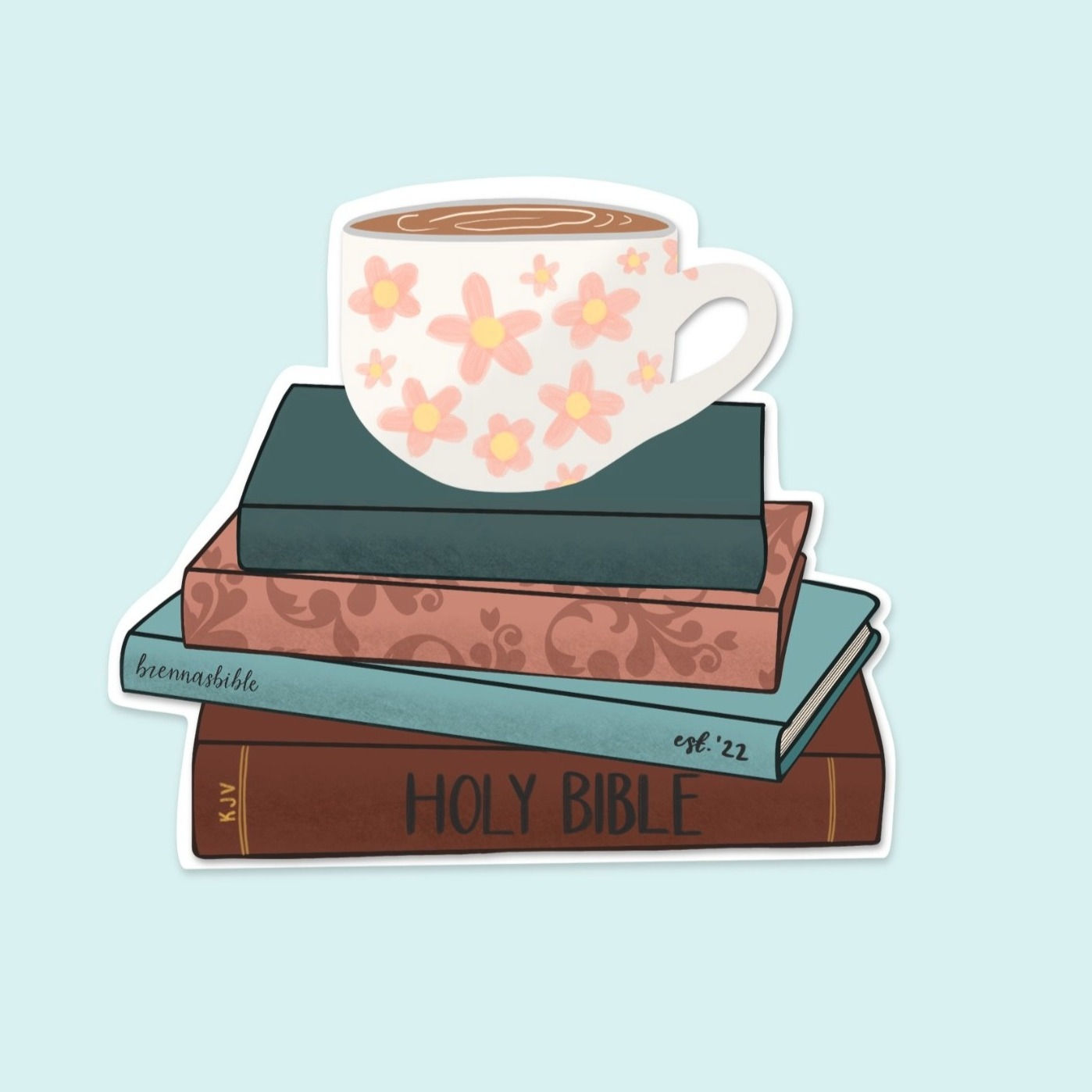Coffee & Bibles Sticker