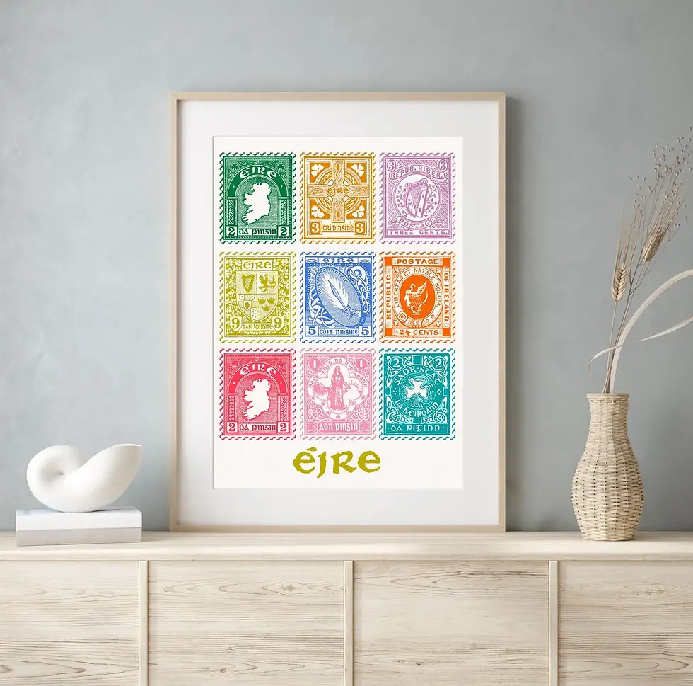 stamps prints, postage stamp prints, art prints, artwork prints, prints for wall, wall prints, illustrative prints,