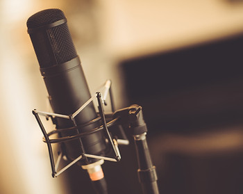 Tube Microphone in Studio