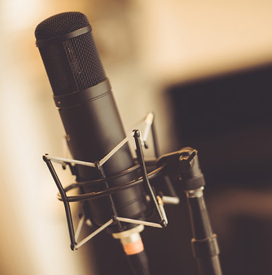 Tube Microphone in Studio