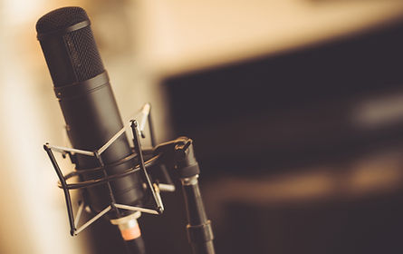Tube Microphone in Studio