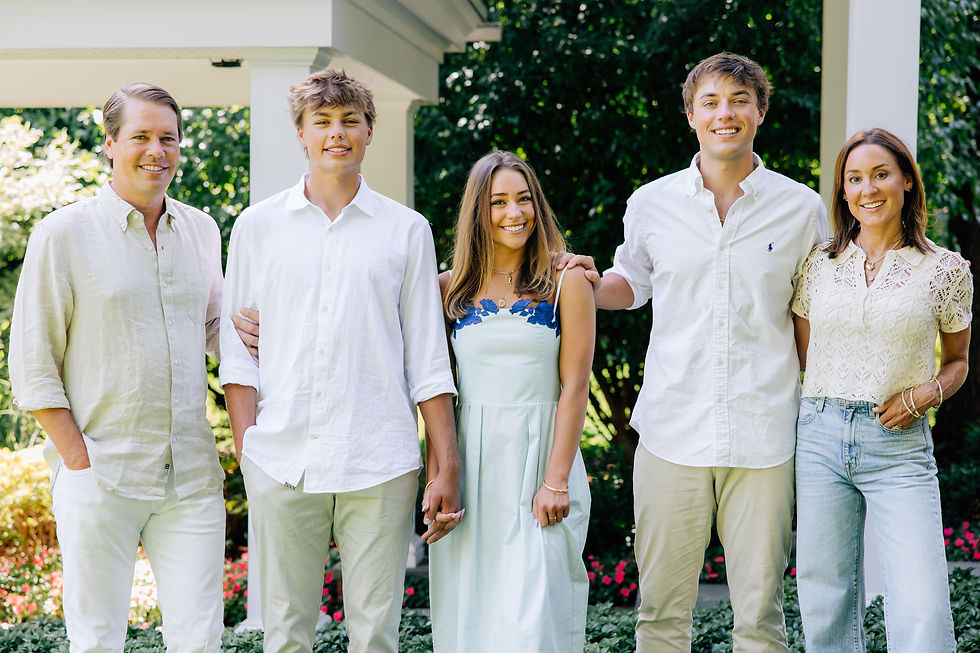 And the very oldest and only guy, Matt, with his stunning fam.