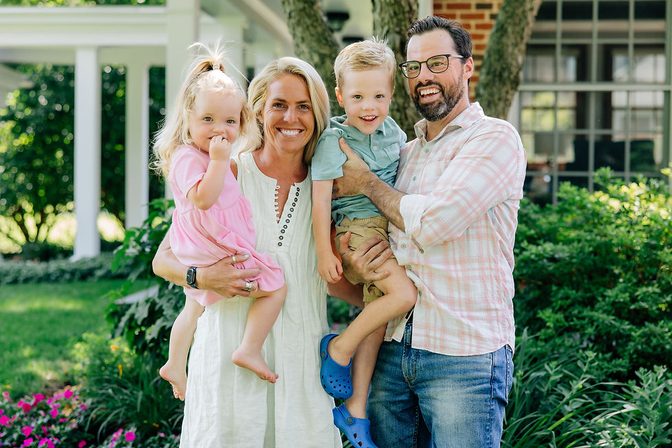 The youngest, Mary, and her precious little fam.