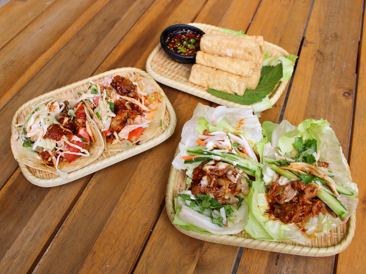 Arranged Food and Objects