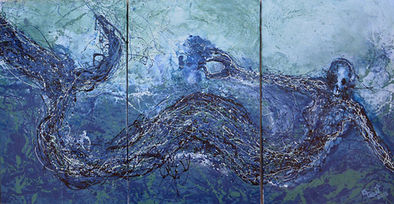 "Gwreg-Mor"
180 x 90 cm
Technique mixte sur toile
2015