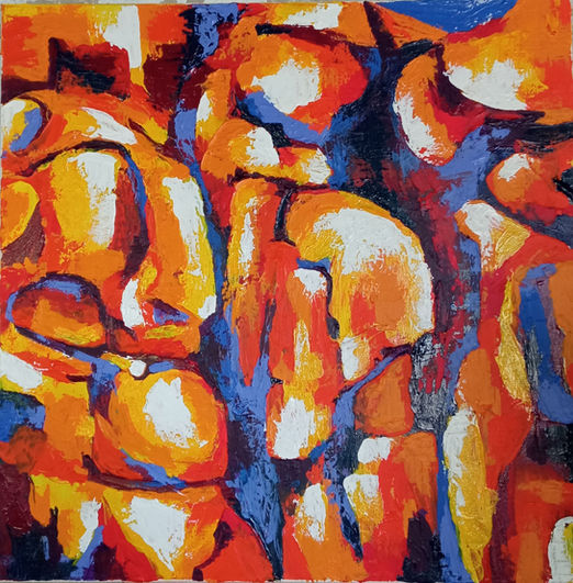 "Les Gardiens"
80 x 80 cm
Acrylique sur toile
2022