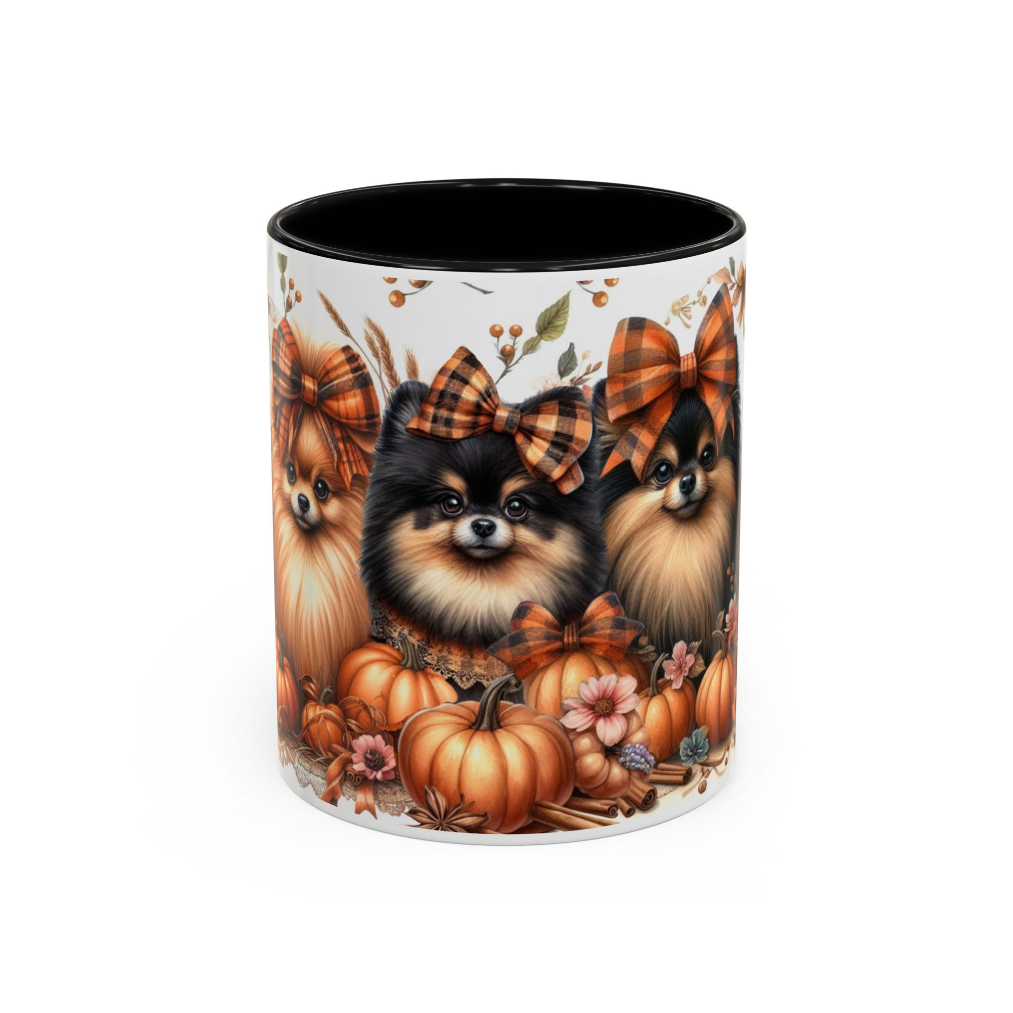 Pomeranian "Pumpkins" - Accent Coffee Mug 11 oz