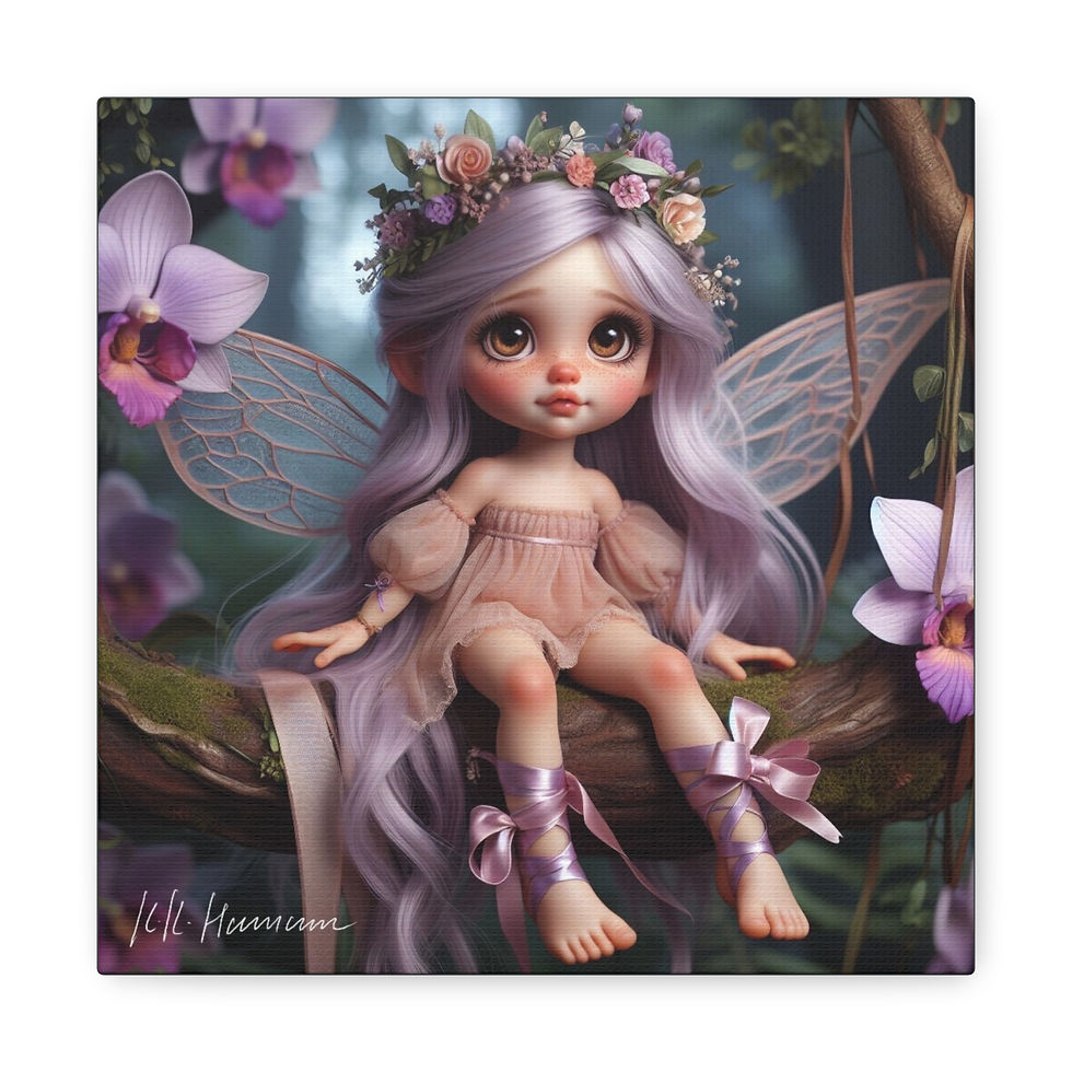 Orchid 9 - Canvas Print - Gallery Style -  Flower Fairies