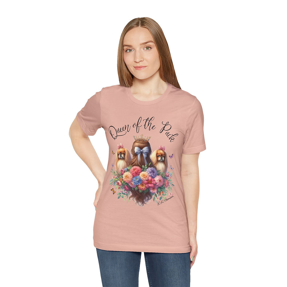 Thumbnail: Pekingese"Queen of the Pack"  Short Sleeve Tee / Boyfriend cut