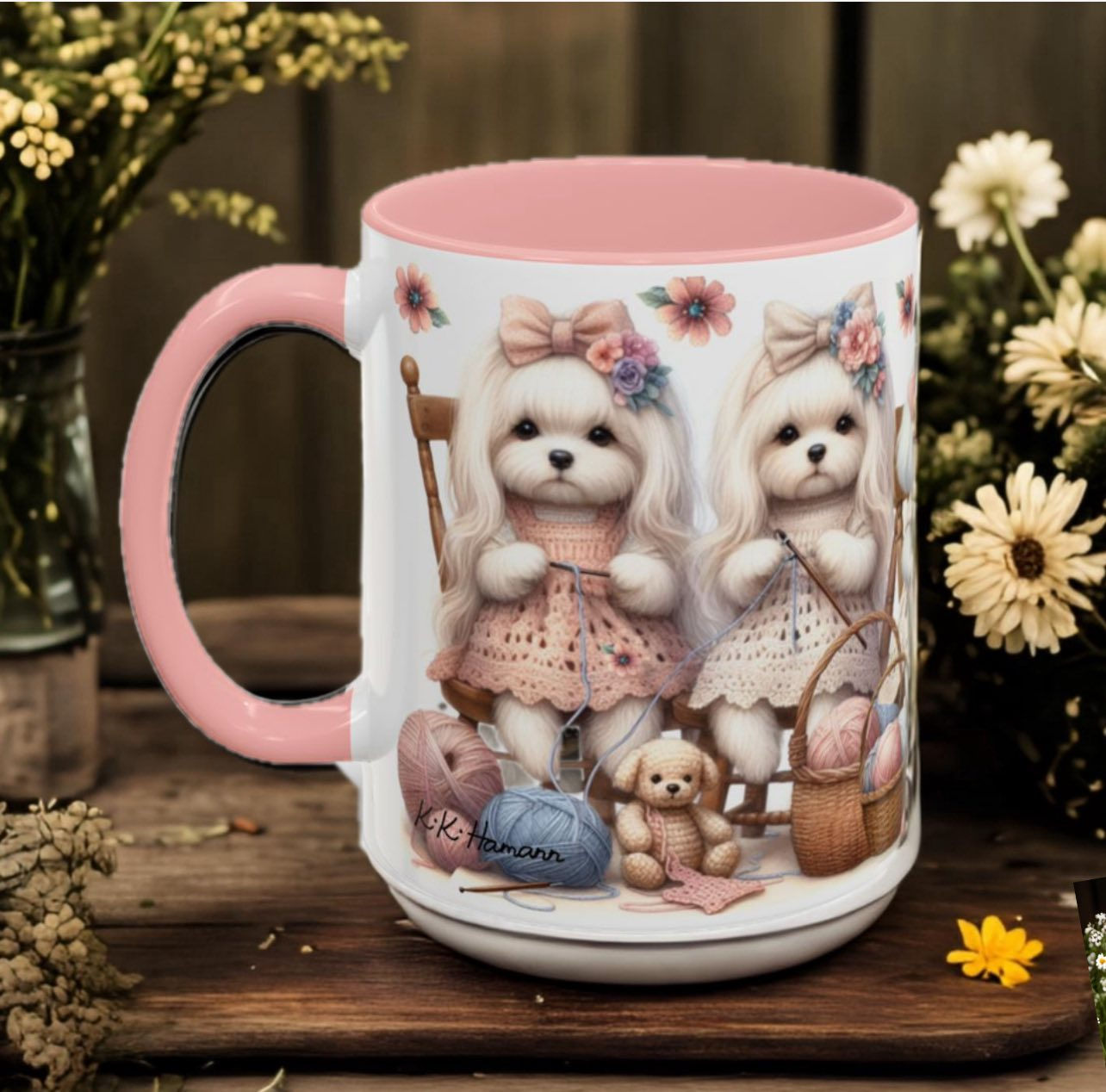 Maltese "Crochet Club" - Accent Coffee Mug 11 oz