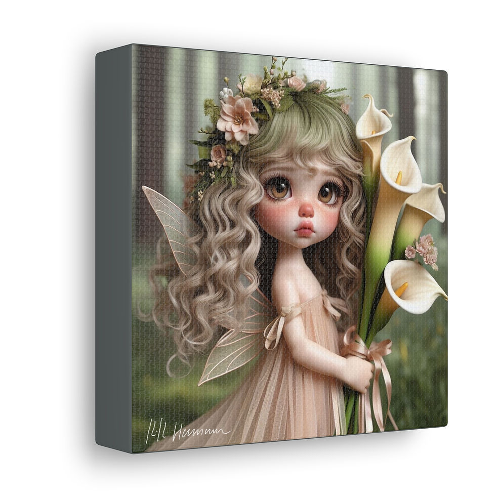 Thumbnail: Calla Lily 1 - Canvas Print - Gallery Style -  Flower Fairies