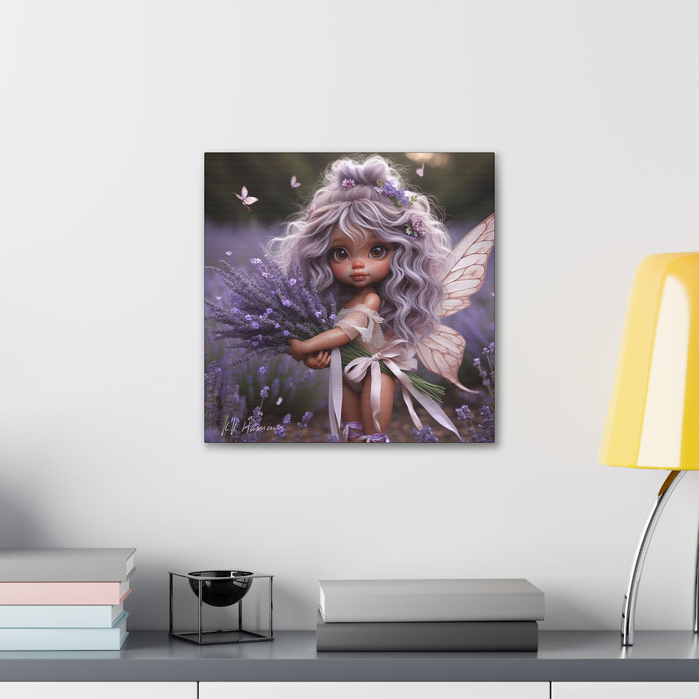 Thumbnail: Lavender 1 - Canvas Print - Gallery Style -  Flower Fairies