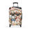 Thumbnail: Pug  "Tourists" Hard Shell Suitcase with Floral Design , 3 sizes